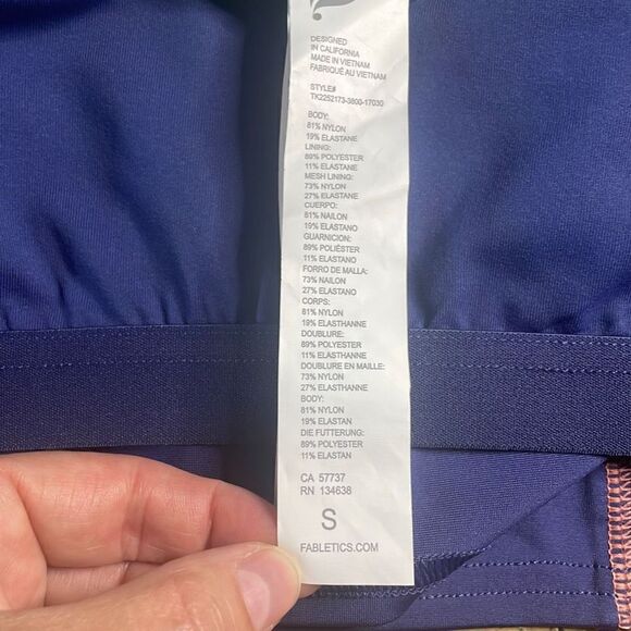 Fabletics Catalina Medium Impact Midi Sports Bra S - Picture 6 of 7